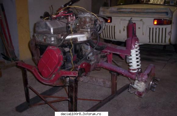 motor de 1600 cm cubi original de pe un a110 alpine montat pe un r8 gordini tuning renault 8 dacia
