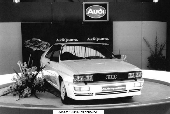 o masina a firmei audi..

in martie 1980 un coup� sport cu tractiune integrala a facut furori la