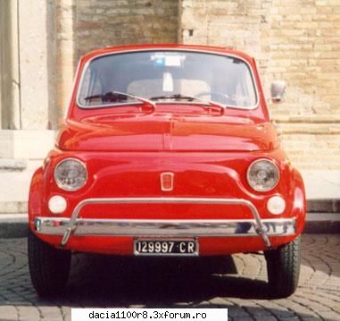 pai standard arata ca o jucarie  insa la partea din fata seamana cu dacia 1100(cat de cat).
 =) fiat