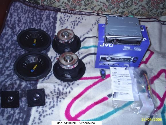 Mp3 J V C KDG 531 - si cu tot sistemul - Audio-Video pe Dacia 1100